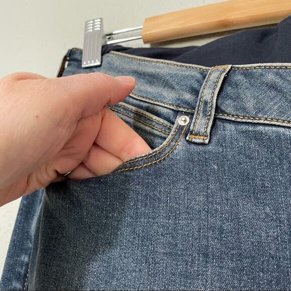 ASOS Maternity Bootcut Tummy Panel Jeans Womens 8 Blue Denim Casual Fall - Picture 7 of 8
